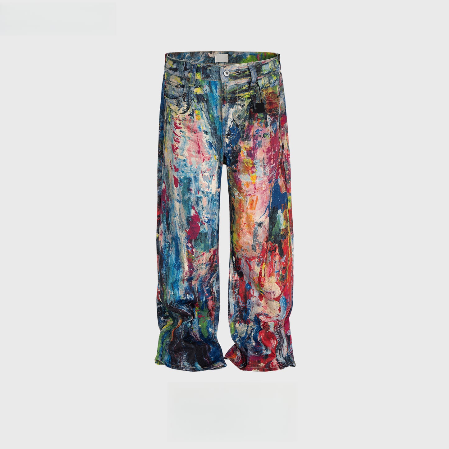 Rock Revival Jeans Rainbow Oil Painter Jeans Men's Straight Pants