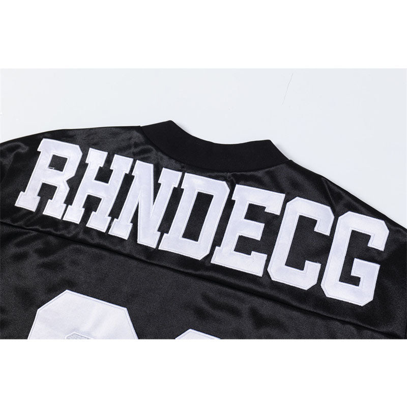 Hip Hop Shirts For Boys Hip Hop Rugby Shirt Printed Short Sleeve T-Shirt Loose, T-Shirt