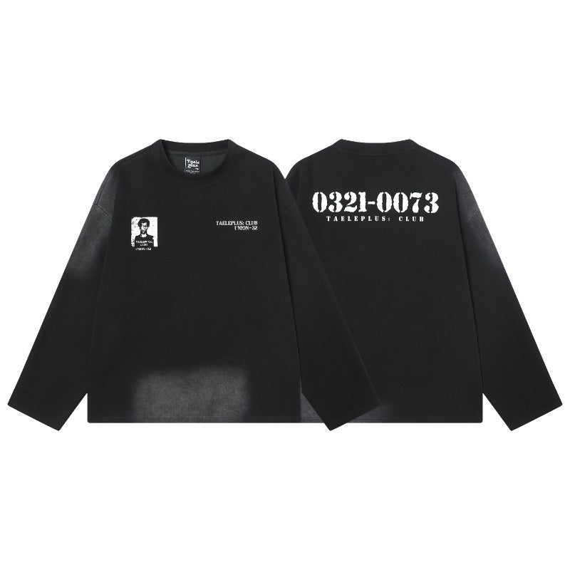 Unisex long-sleeved shirt autum spoof printing
