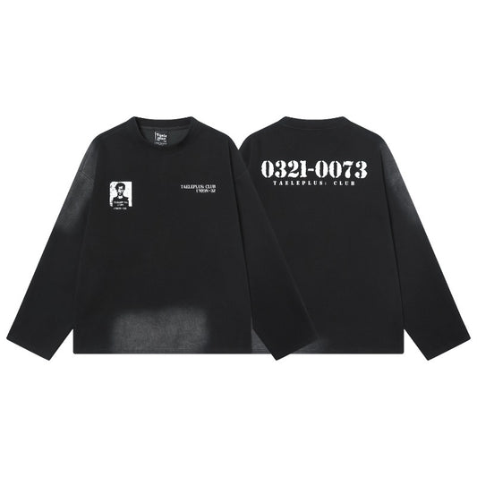 Unisex long-sleeved shirt autum spoof printing
