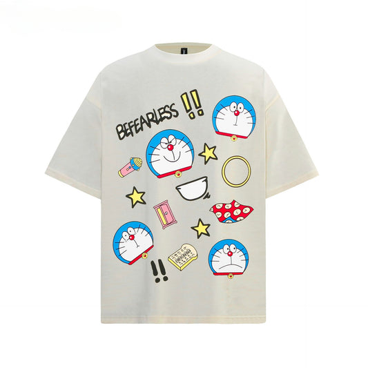 80s And 90s Vintage T Shirts Cartoon Short Sleeve Summer Men's and Women's Loose Top