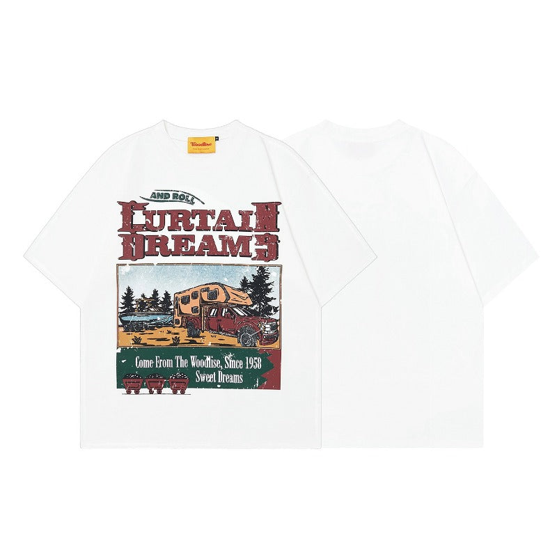 90s West Coast Hip Hop Fashion T Shirts Vintage Summer Short Sleeve T-Shirts