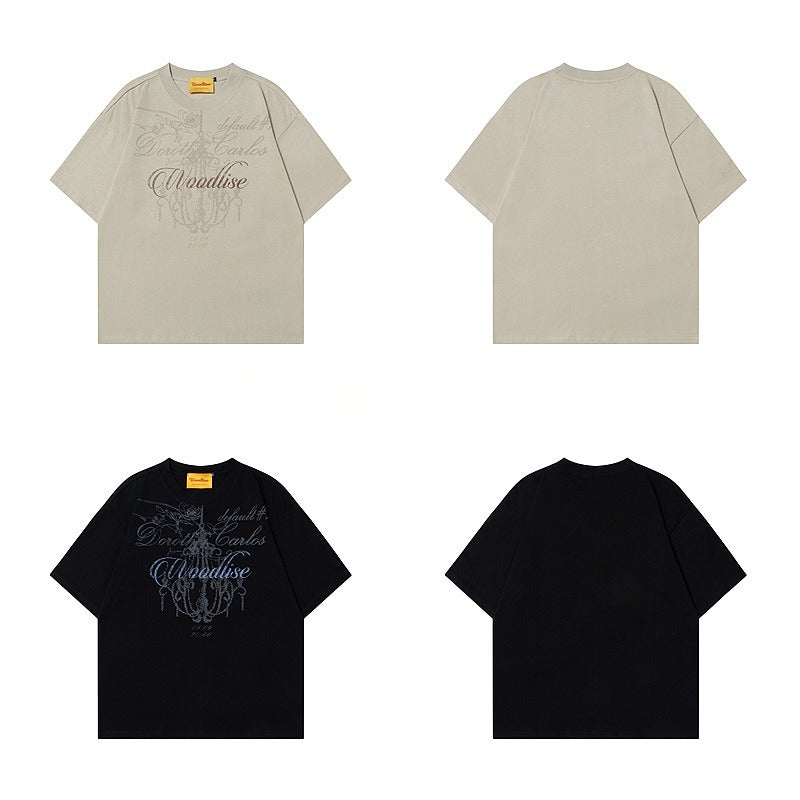 90s West Coast Hip Hop Fashion T Shirts Loose T-Shirt Top