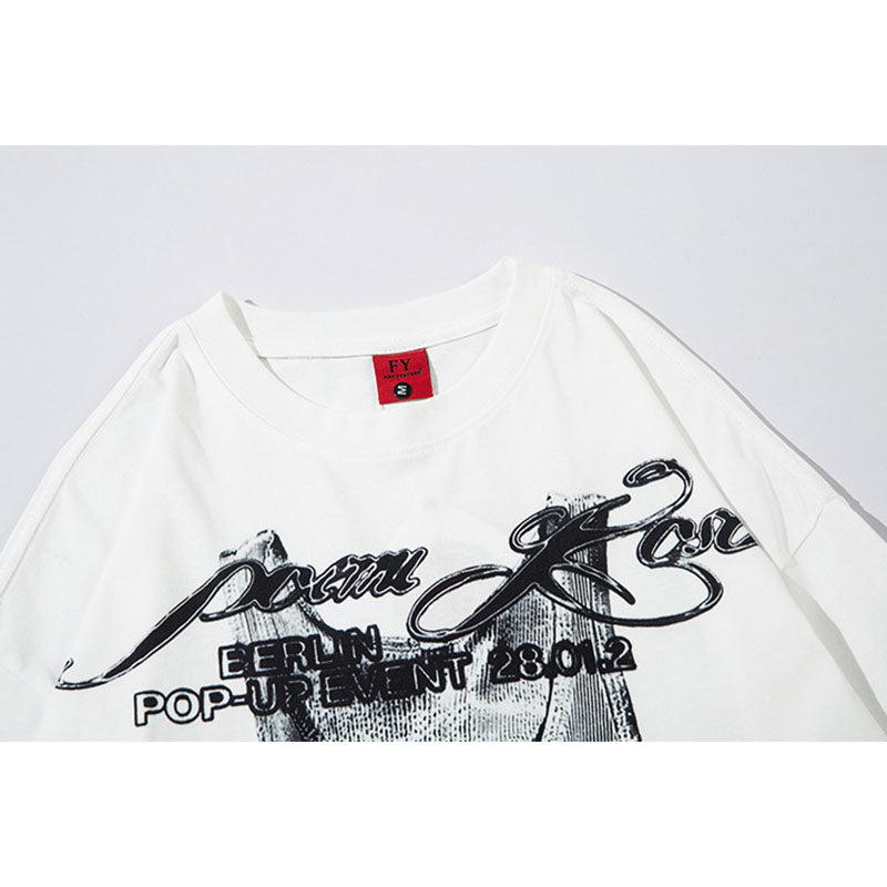 Marcas De Streetwear Long Sleeve T-Shirt Spring and Autumn Loose Crew Neck Top