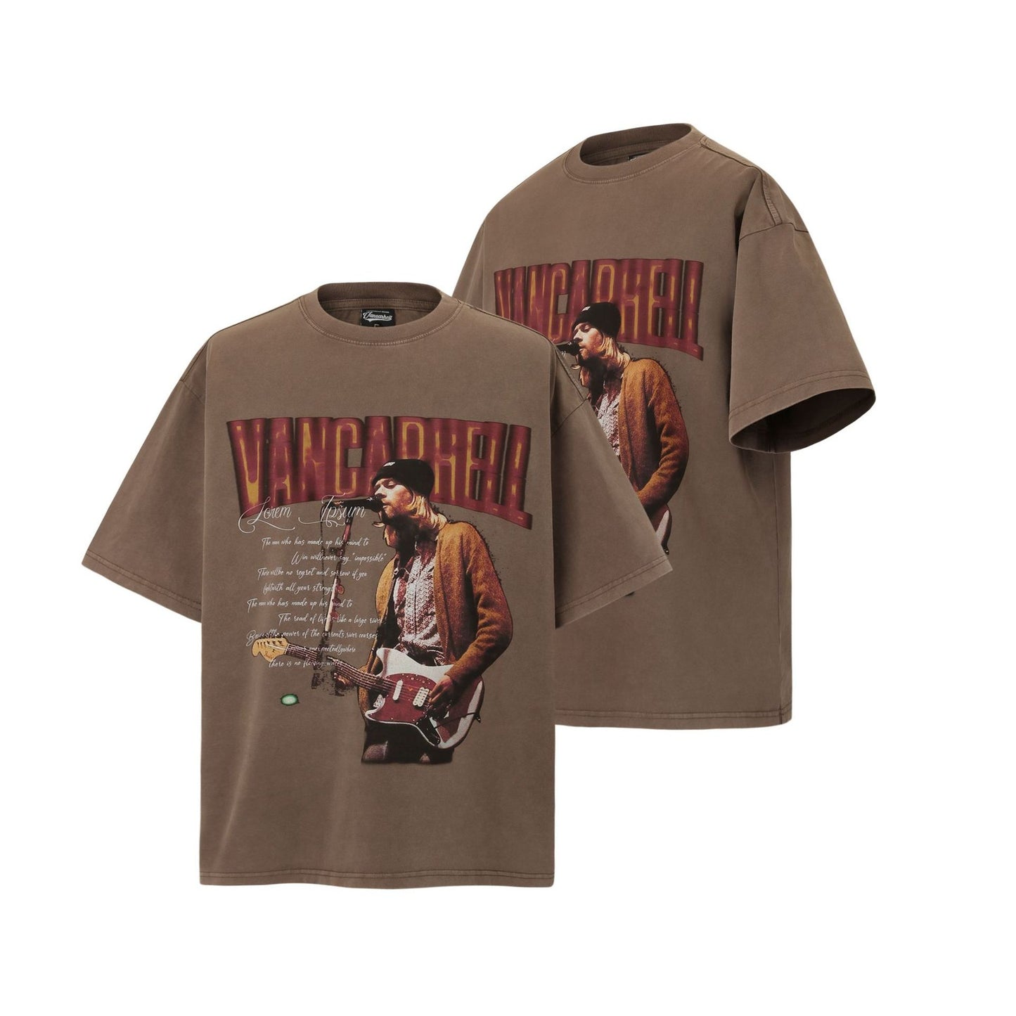Unisex T-shirts Summer Figure Picture Men's Loose Washed Old Short Sleeve T-Shirt