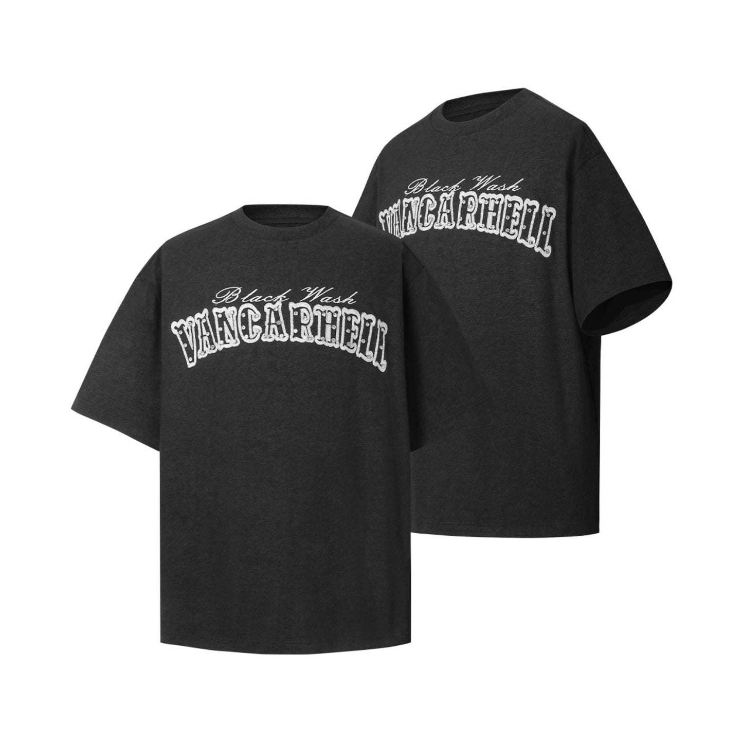 Unisex T-shirts Summer Embroidery Hot Diamond Men's Loose Short Sleeve T-Shirt