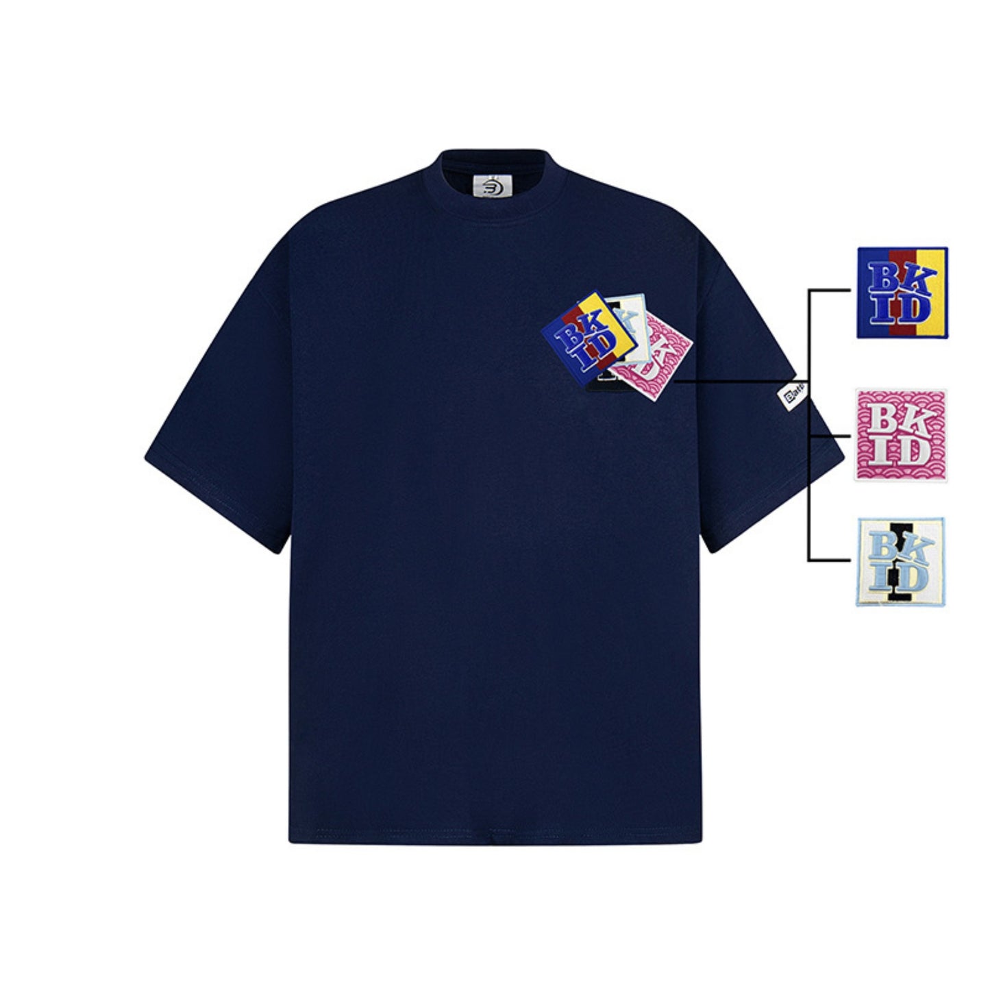 Hip Hop Shirts For Boys Embroidered Loose Short Sleeve Letter Print T-Shirt