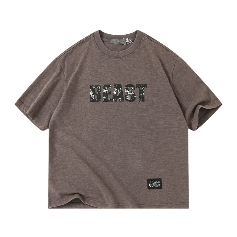 Men T-shirts Summer Short Sleeve Printed Loose Top