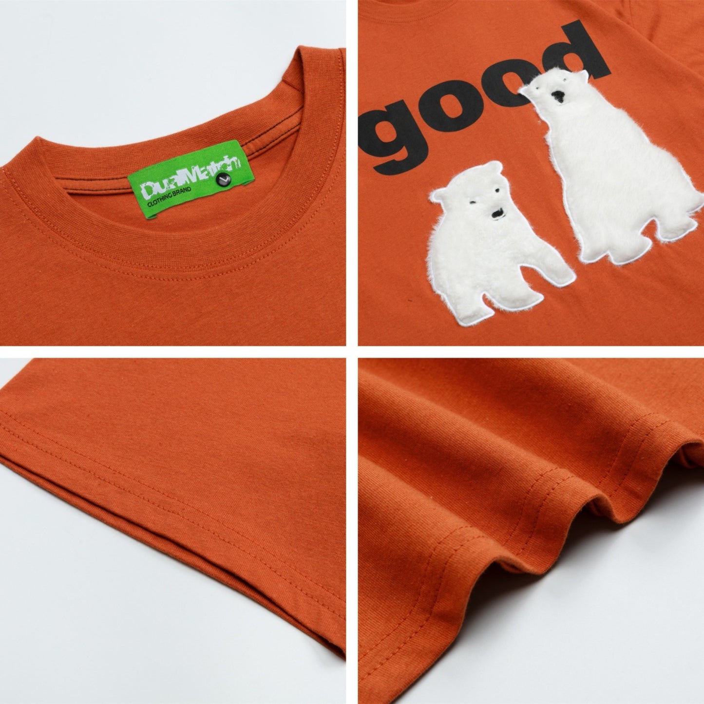 Vintage tarz t shirt vintage polar bear short sleeve t-shirt
