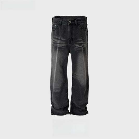 Rock Revival Jeans Vintage Trousers Straight Wide-Footed Jeans
