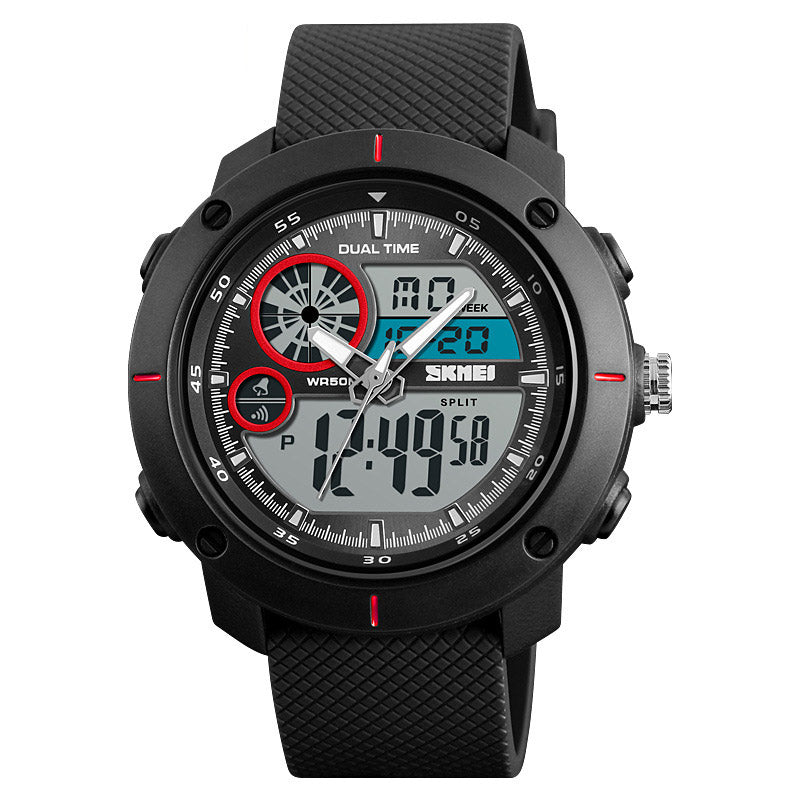 Analog-Digital Watch Waterproof Student Watch