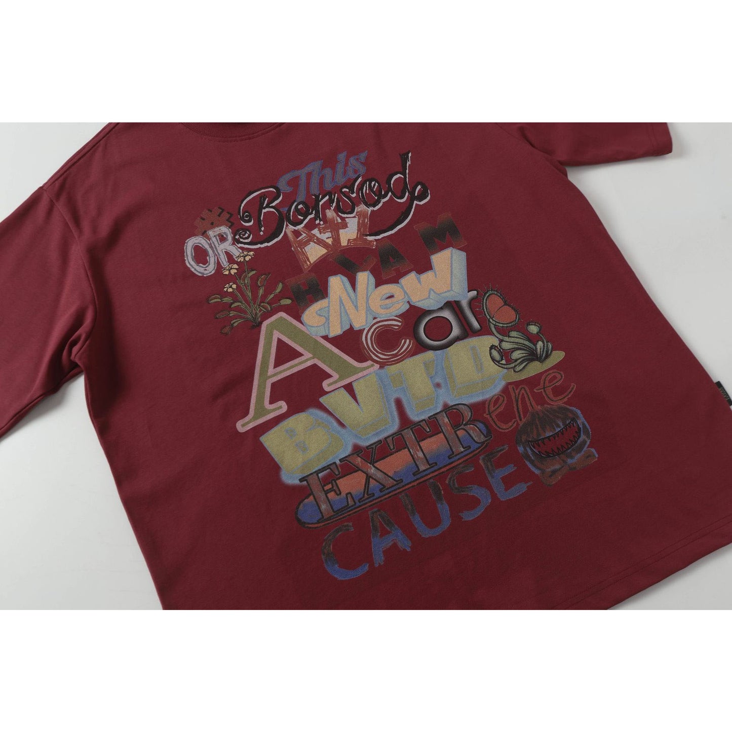 Ye T Shirt Summer Vintage Cartoon Print Short Sleeve T-Shirt