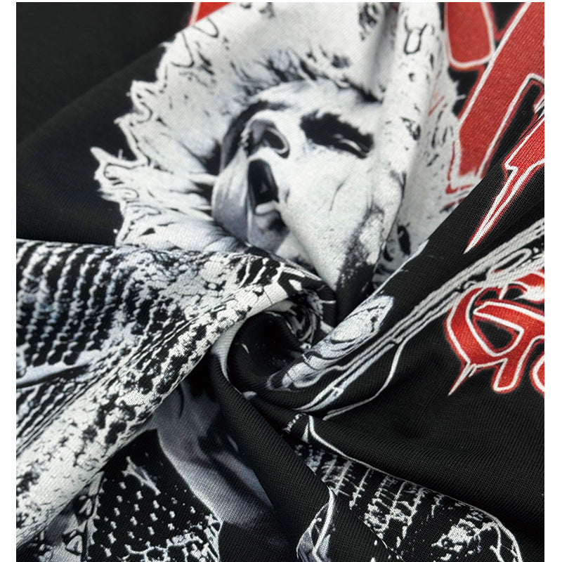 Cool t rapper vintage hip hop rap MGK print short sleeve t-shirt