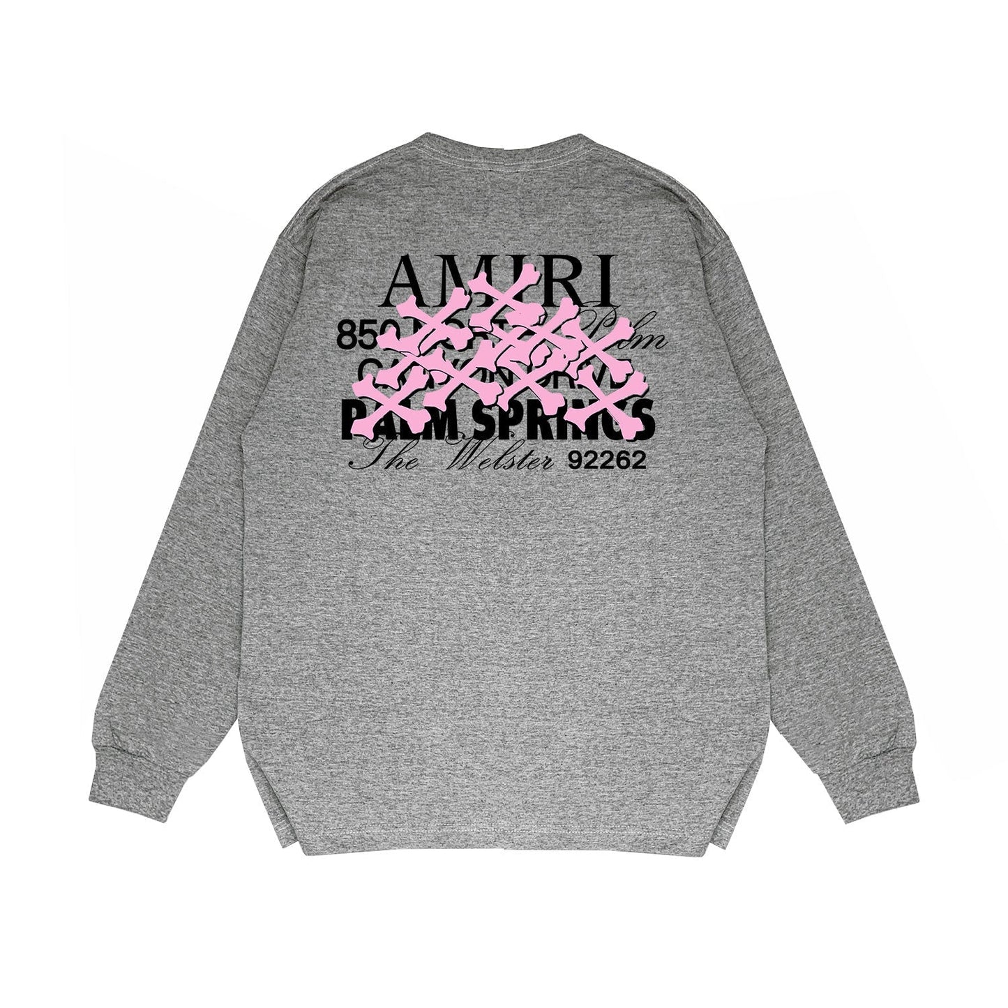 Amiri Long Sleeved Shirt Printed Trendy Pure Cotton