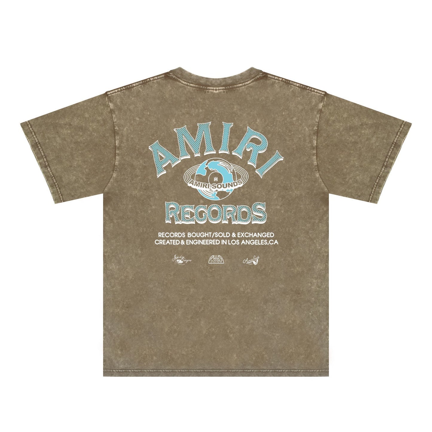 Amiri Washed Distressed T Shirt Printed Trendy Pure Cotton