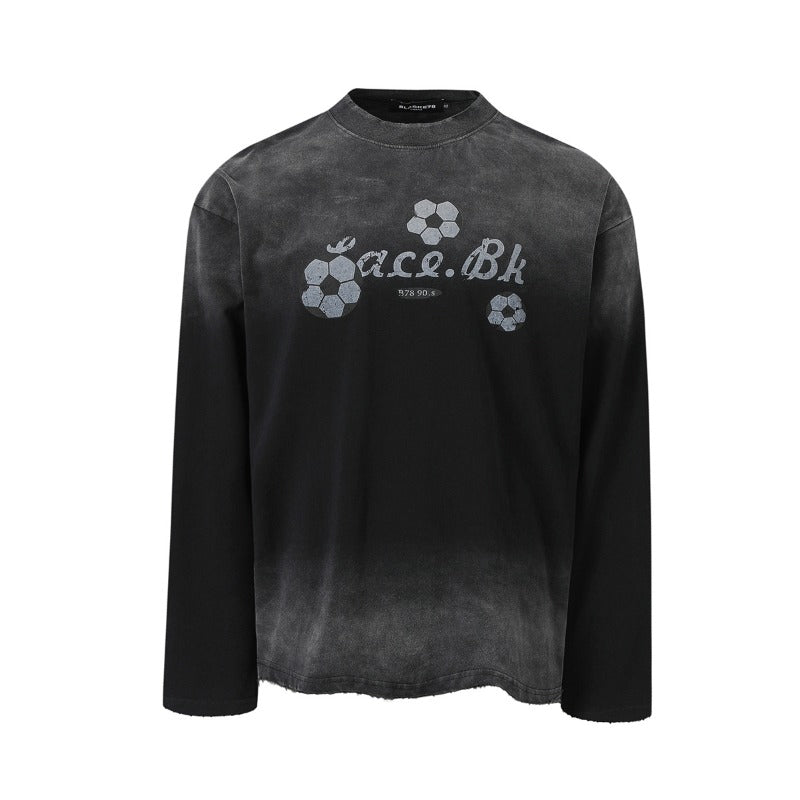 Unisex long-sleeved shirt autumretro football