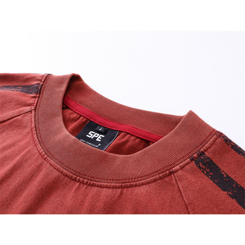 Casual Street Wear Vintage Old Short Sleeve Top T-Shirt