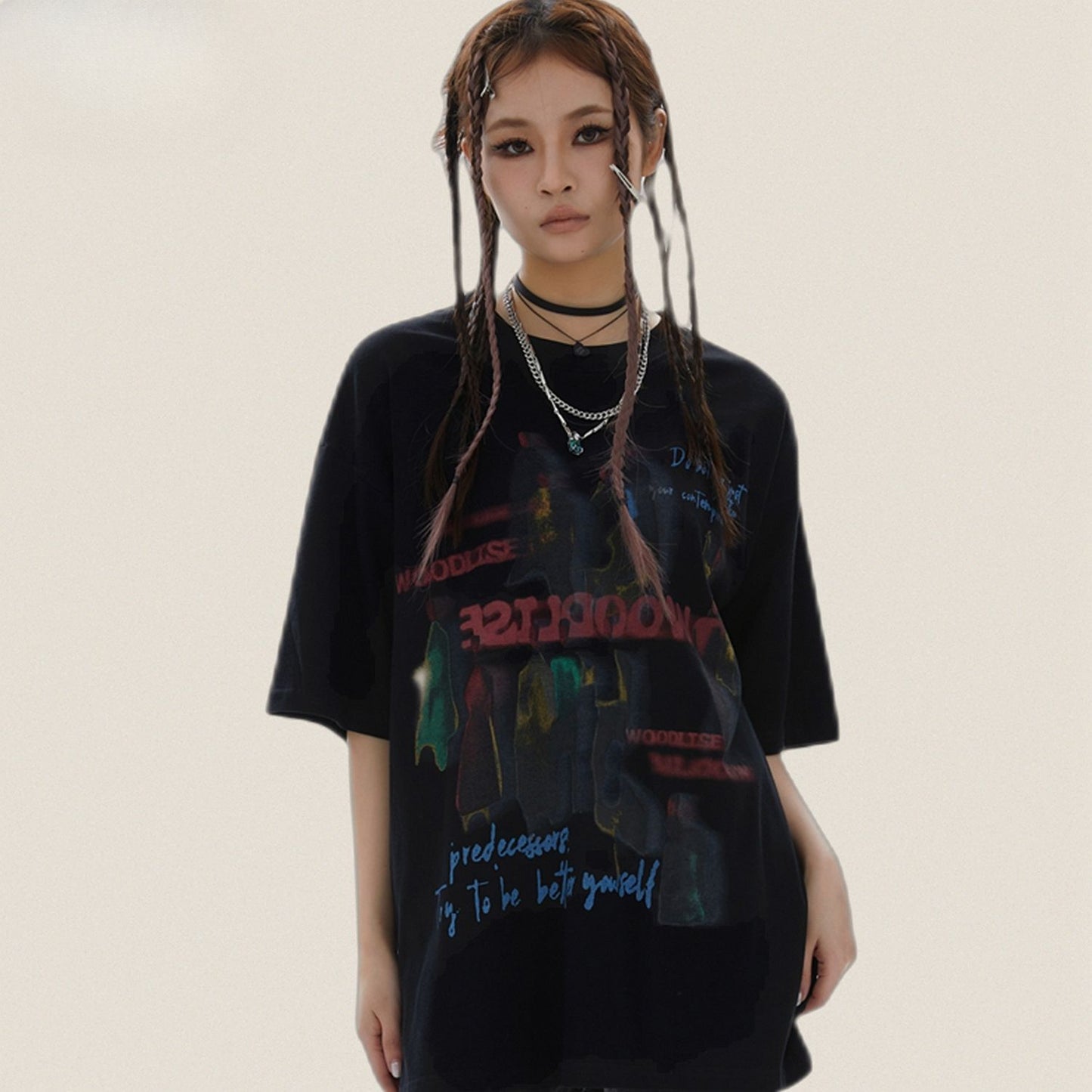 90s West Coast Hip Hop Fashion T-Shirts Vintage Unreal Shadow Short Sleeve T-Shirt