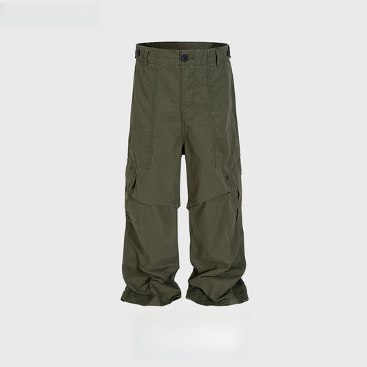 Rock Revival Jeans Multi-Pocket Overalls Straight Casual Pants