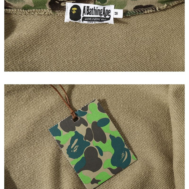 Ape Hoodie WGM Alphabet Patch Ink Pattern Camouflage Hooded Sweater Jacket