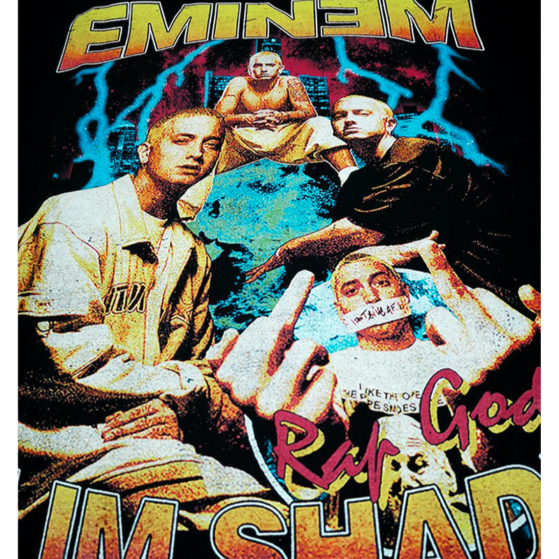 Cool t rapper hip hop EMINEM print short sleeve T