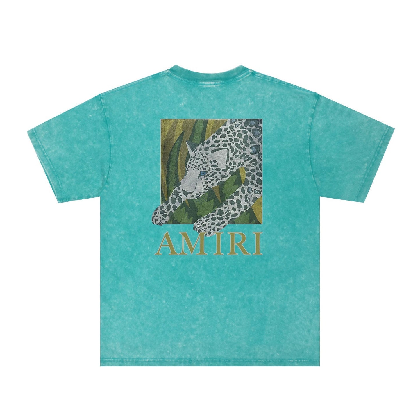 Amiri Washed Distressed T Shirt Printed Trendy Pure Cotton