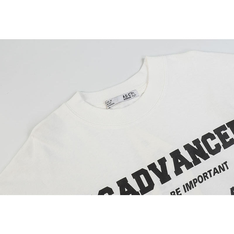 Marcas De Streetwear Vintage Alphabet Print Long Sleeve T-Shirt