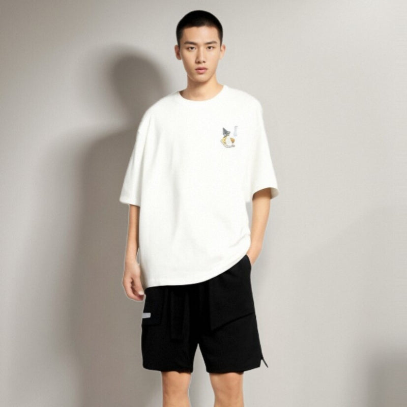 Vice streetwear Vintage Alphabet Print T-Shirt Summer Crew Neck Loose Short Sleeve T-Shirts