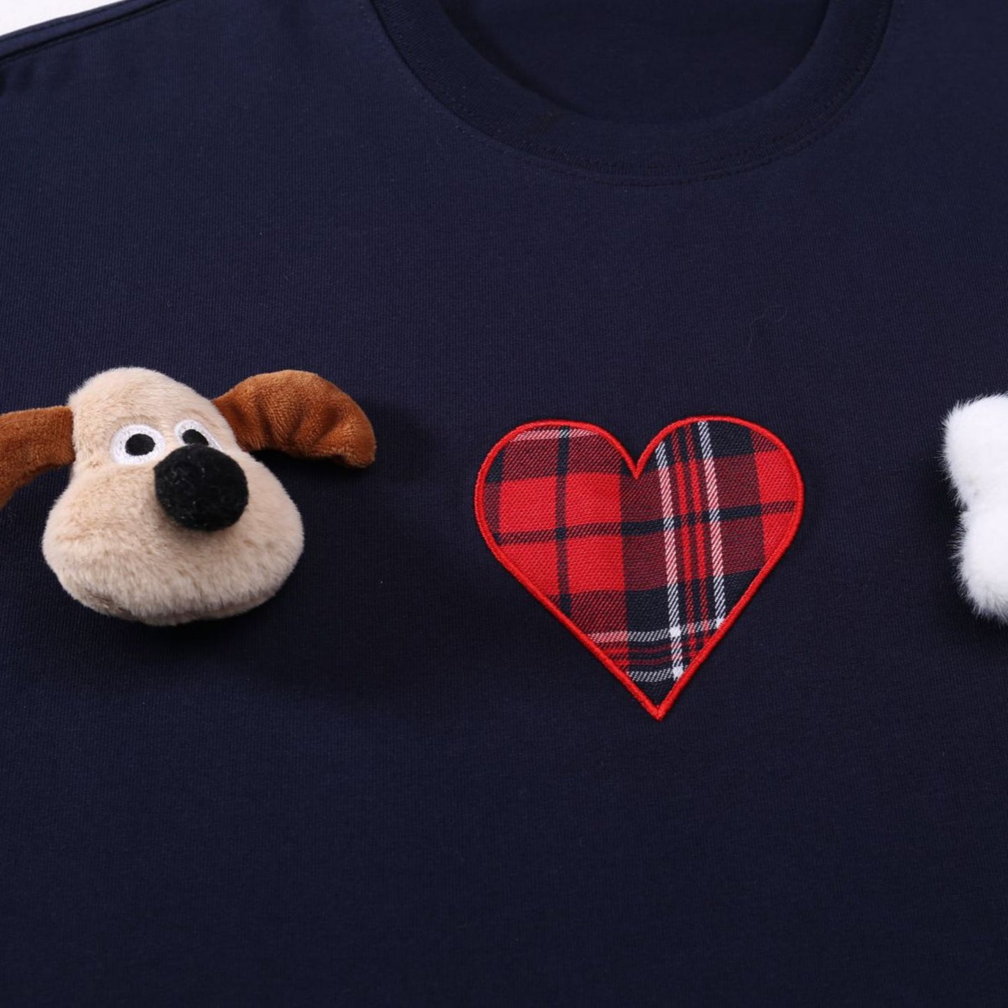 Hip Hop Clothes New York Vintage, Dog Embroidered Crew Neck T-Shirt