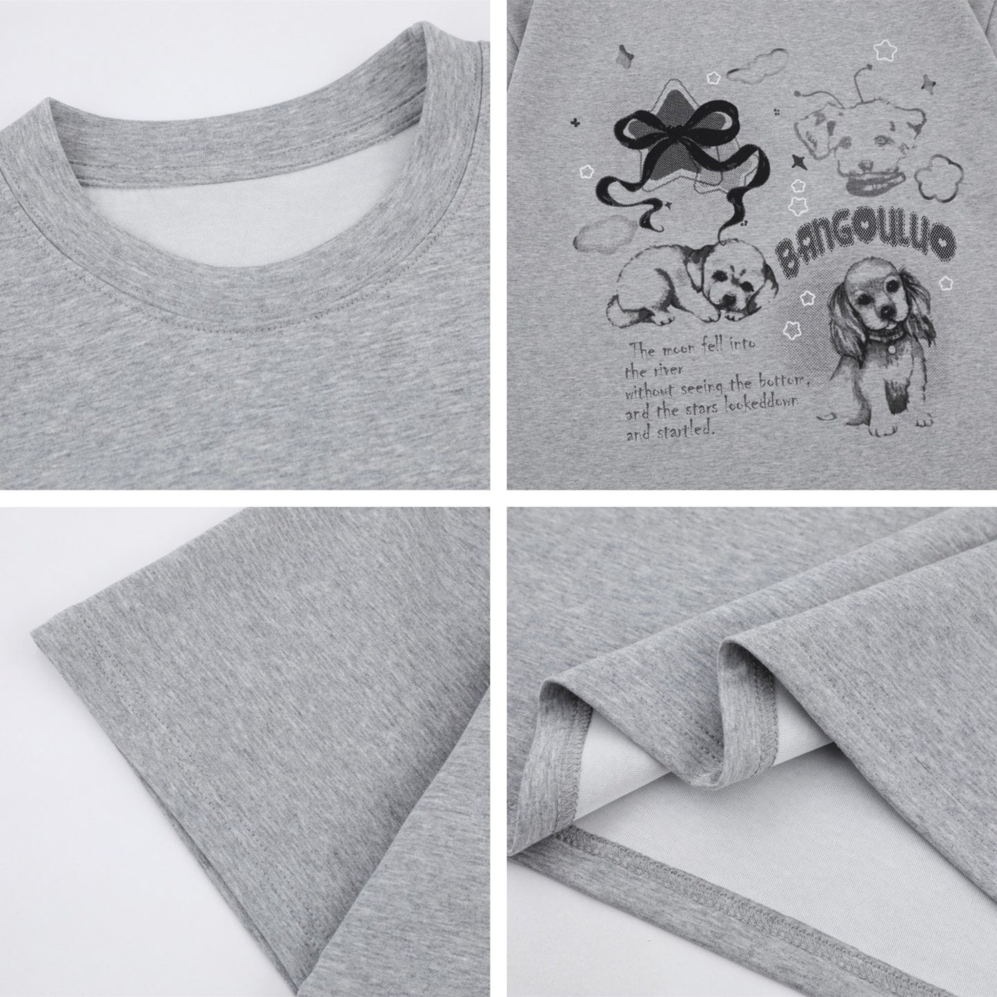 Nyc T Shirt Puppy Printed Short Sleeve T-Shirt Summer Loose Casual Top