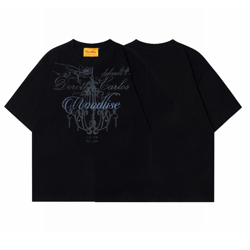 90s West Coast Hip Hop Fashion T Shirts Loose T-Shirt Top