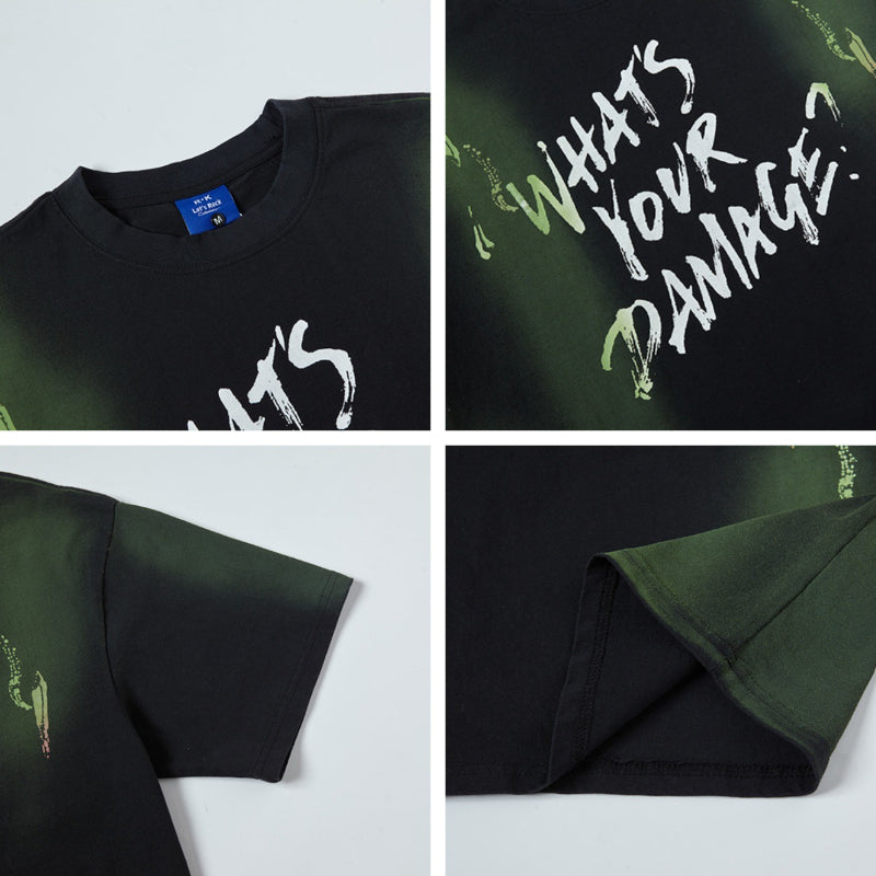 Nyc T Shirt Letter Print Loose Short Sleeve T-Shirt Summer Casual Top