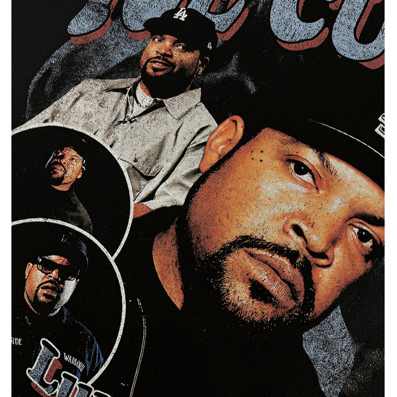 New york hip hop shop vintage hip hop Ice Cube print short sleeve t-shirt