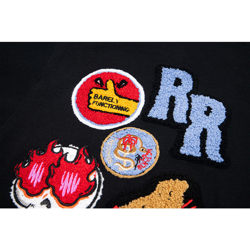 Hip Hop Clothes New York Embroidered T-Shirt Loose Short Sleeves