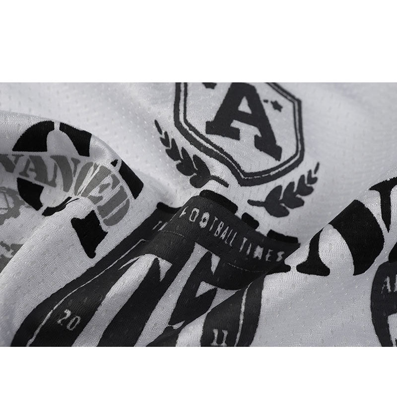Marcas De Streetwear Vintage V-Neck Sports Jersey Wind Long Sleeve T-Shirt