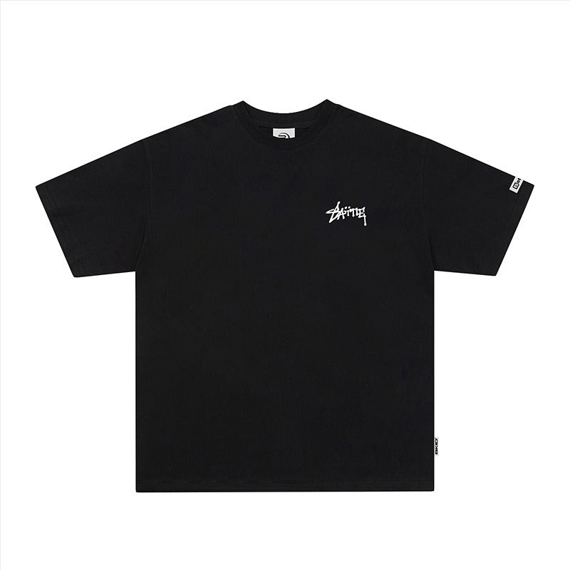 Vintage Tišö Rt Vintage Letter Print Short Sleeve T-Shirt