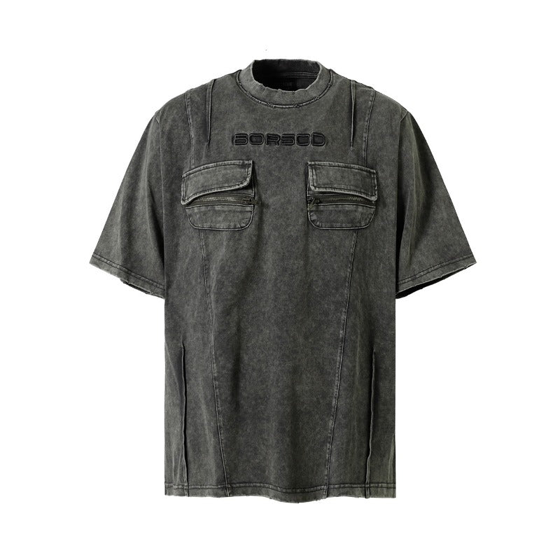Retro Style Shirt For Men Summer T-Shirt Short Sleeve