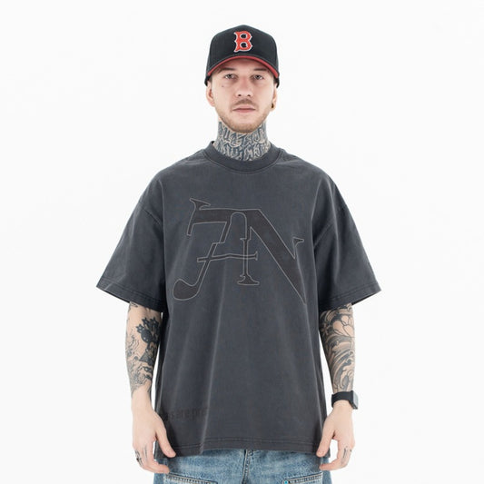 Vintage College Shirts Summer Vintage Wash Short Sleeve T-Shirts