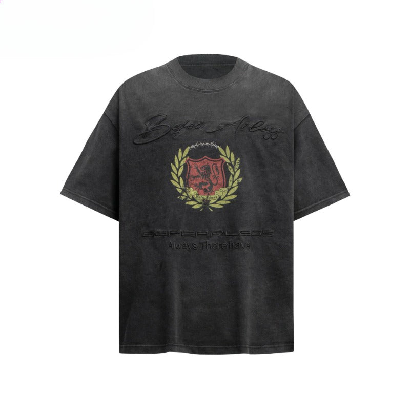 80s And 90s Vintage T-Shirts Vintage Washed Embroidered Short Sleeve T-Shirts