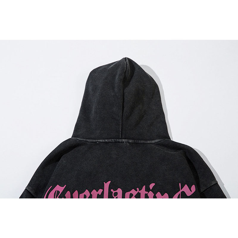Streetwear Hoodie Vintage Wash Make Old Hooded Sweater
