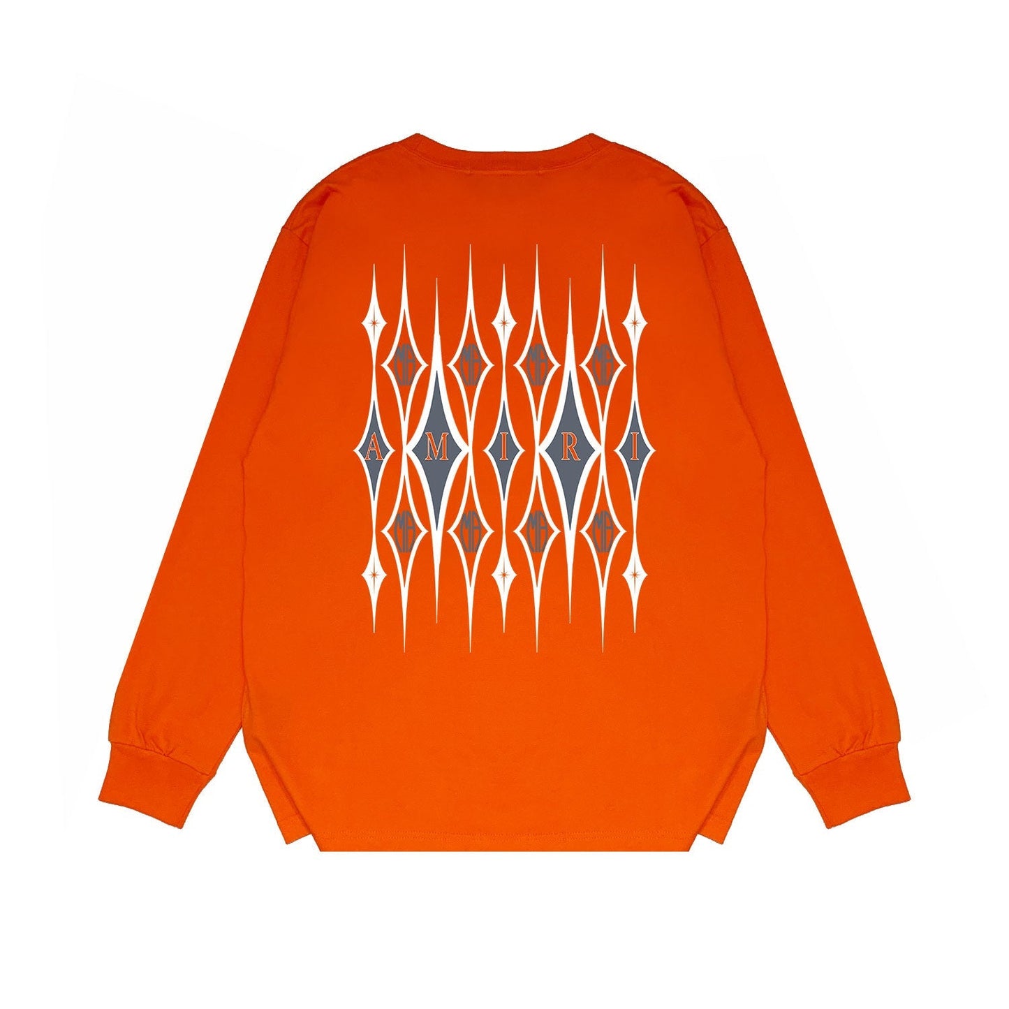 Amiri Long Sleeved Shirt Printed Trendy Pure Cotton