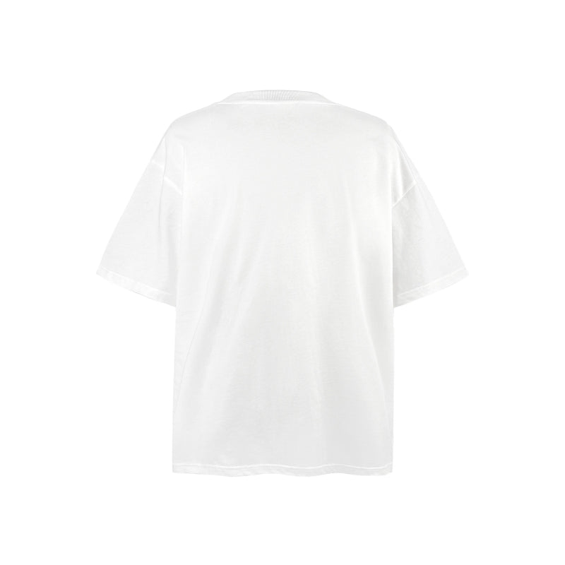 American vintage street T-shirt pure cotton men's and women's summer loose