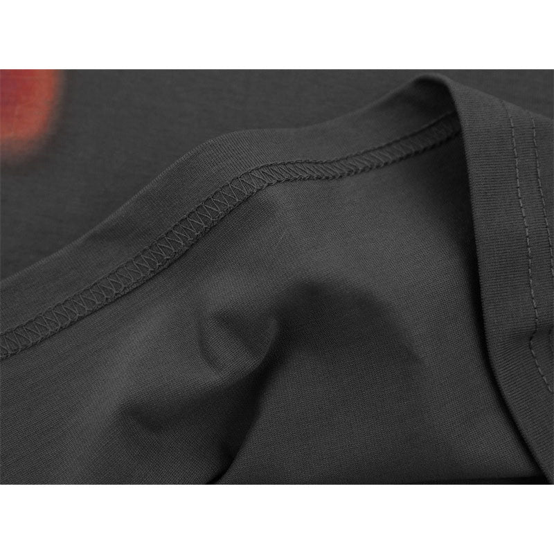 US drip outfits summer hand print round neck casual loose short sleeve T-Shirts