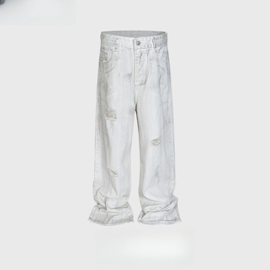 Rock Revival Jeans Ripped Straight White Jeans