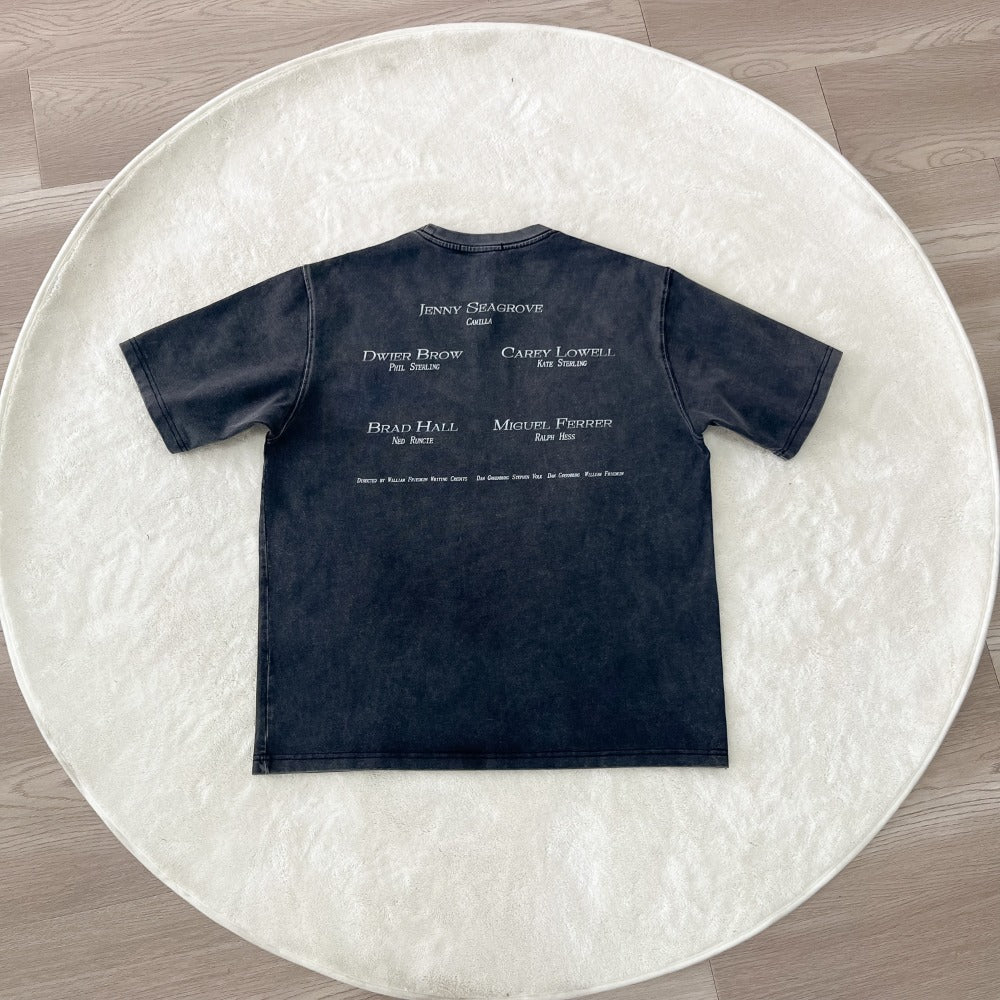 Streetwear Eua t-shirt made old digital print short-sleeved t-shirt
