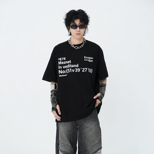 Hip hop shirt vintage t-shirt short sleeve