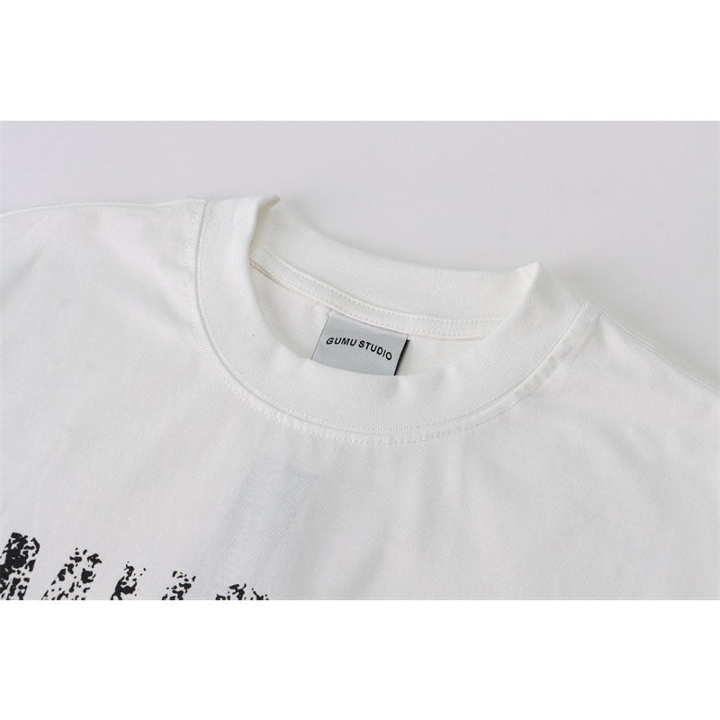 US drip outfits Summer Vintage Casual Loose Short Sleeve T-Shirts