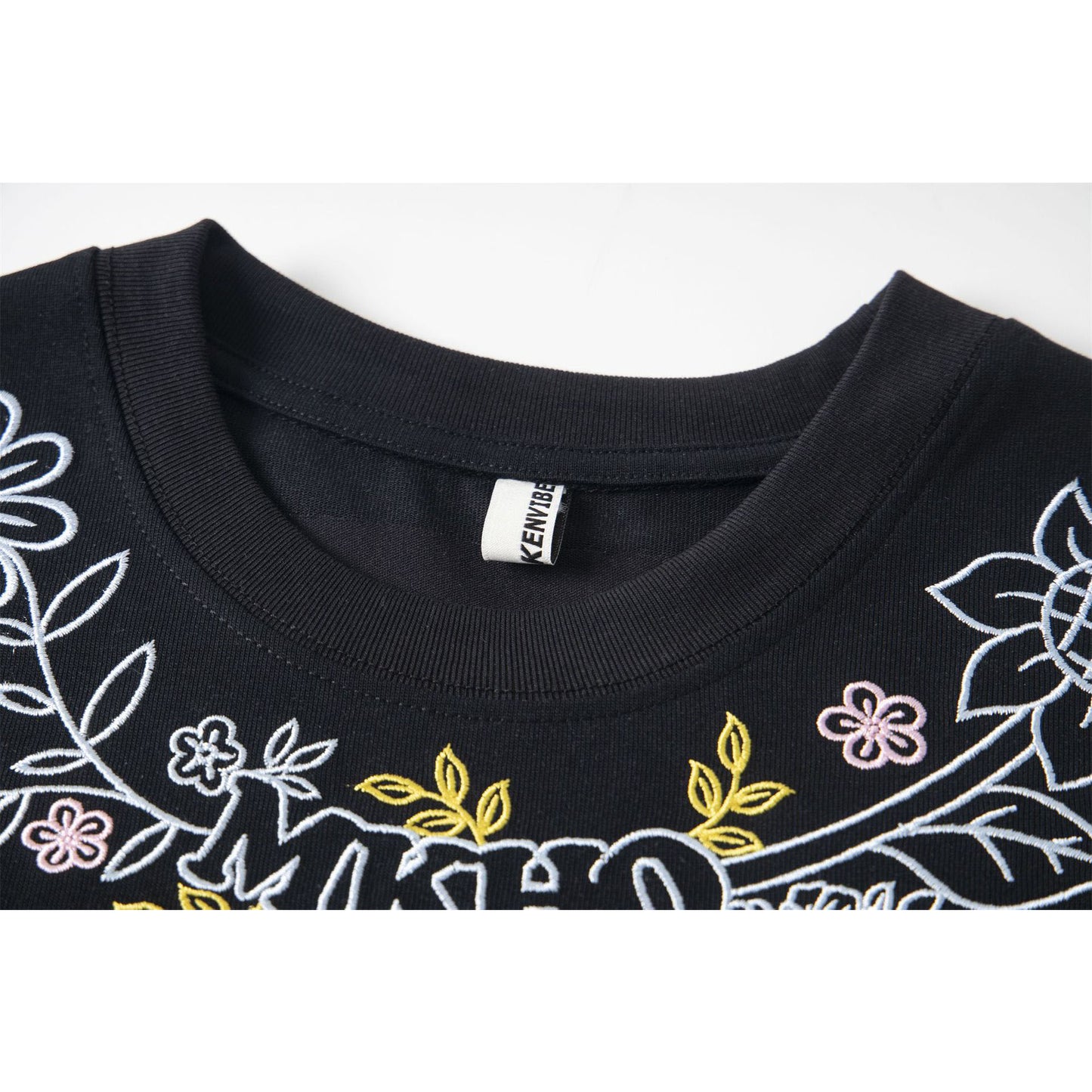 Vestimenta De Los 90 Summer Vintage Floral Embroidery T-Shirt Short Sleeve