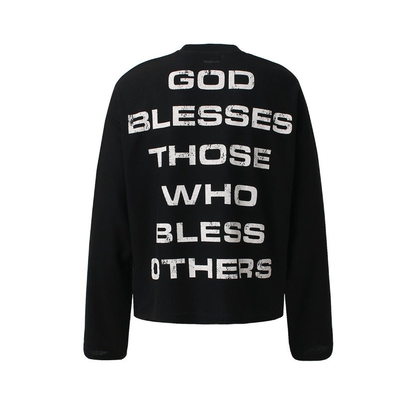 Unisex long-sleeved shirt autum cross