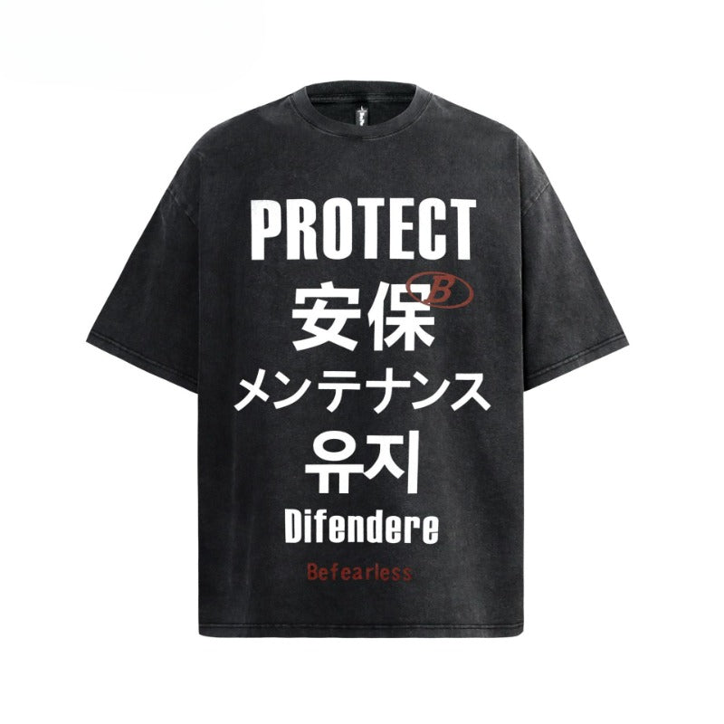 80s And 90s Vintage T-Shirts Washing Fun Text Short Sleeve T-Shirts